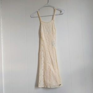 White Flower Lace Hollister Dress w/ Tags